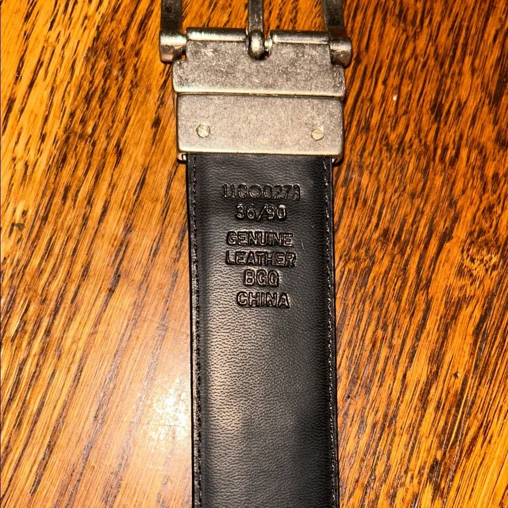 Columbia Rich Brown Leather Belt with leather braided accents